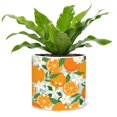 thumbnail image 2 of Jardinière à Imprimé Oranges et Fleurs, 2 of 2