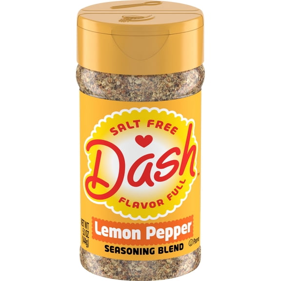 Dash Salt-Free Lemon Pepper, 5.1oz