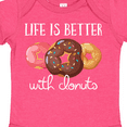 thumbnail image 4 of Inktastic Life is Better with Donuts Boys or Girls Baby Bodysuit, 4 of 5