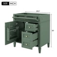 thumbnail image 2 of Rugerasy 30'' Bathroom Vanity Without Sink, Freestanding Bathroom Storage locker With 2 Drawers And 1 Tip-Out Drawer, 1 Enclosed Storage locker(Not Include Sink), 2 of 6