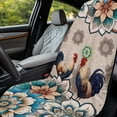thumbnail image 3 of Xixirimido Roosters Boho Mandala Print Sweating Car Seat Cover for Post Gym Workout, Running, Swimming, Beach Universal Fit Non-Slip Towel Bucket Seat Protector for Cars SUV Trucks, 3 of 8