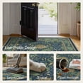 thumbnail image 4 of KUETH 8'x10' Area Rugs for Living Room, Thin Non Slip Machine Washable Vintage Floral Indoor Rug, Flat Pile Chenille Print Rug for Bedroom Dining Room Home Office, 4 of 9