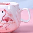 thumbnail image 5 of Tazas de cerámica de 350 ml para , 12 onzas, para lavavajillas, manualidades para hombres, mujeres, día de San Valentín, novio, novia U0212 rosa Hugo mujeres tazas hombres mordaza, 5 of 5