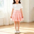 thumbnail image 7 of Fancifize Elastic Waist Mesh Mini Skirt for Girls Cute Princess Layered Tutu Skirts Girl's Birthday Party Dance Ruffle Pettiskirts, 7 of 7