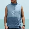thumbnail image 2 of XDZJLR Mens Shirts Lightweight Softshell Vest Windproof Sleeveless Jacket for Travel Hiking Running Tops, 2 of 4