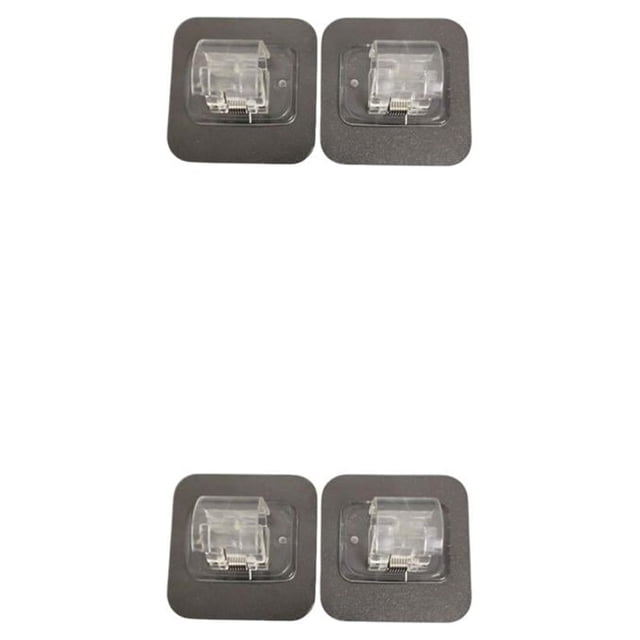 Youkk 2 Pcs Support de Tringle à Rideaux Portable Autocollant Sans Perçage Anti-Humidité Robuste Sans Trace Accessoires Type 2 2Ensemble