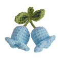 thumbnail image 1 of Porte-clés en Laine Tricotée à la Main Colorée Convallaria Majalis Charme Crocheté, 1 of 5