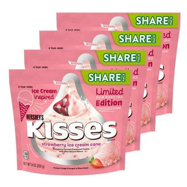 Hersheys Kisses Strawberry Ice Cream Cone Limited Edition Sumertime