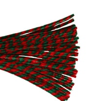 FeiFu Two Tone Twisties Stick Thickened Versatile Christmas Pipe Cleaner Kids DIY Insert Toy Bouquet Making Kit Soft Flexible Pipe Cleaners in Festive Colors