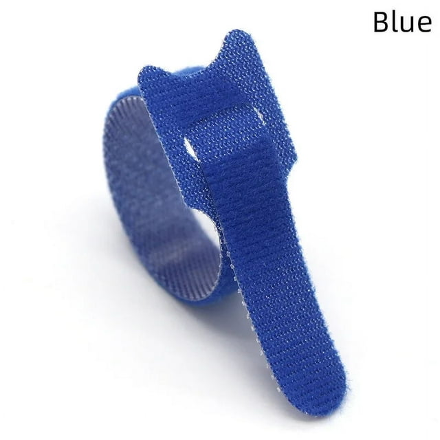 100pcs Releasable Cable Organizer Ties Mouse Earphones Wire Management Nylon Cable Ties Reusable Loop Hoop Tape Straps Tie