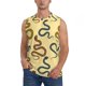 thumbnail image 1 of Balery Various Snake Camisetas sin mangas para hombre, absorbe la humedad y protege contra el mal olor.-Small, 1 of 7