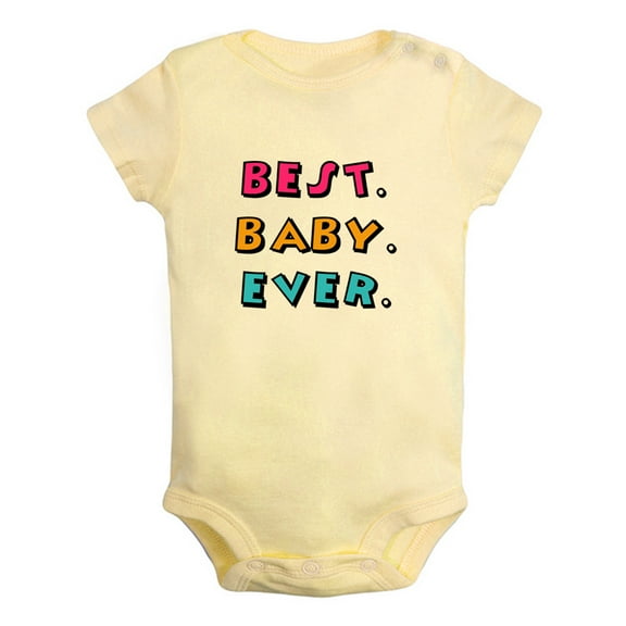 Best Baby Ever Funny Rompers Newborn Baby Bodysuits Infant Jumpsuits Kids Cotton Graphic One-Piece Outfits