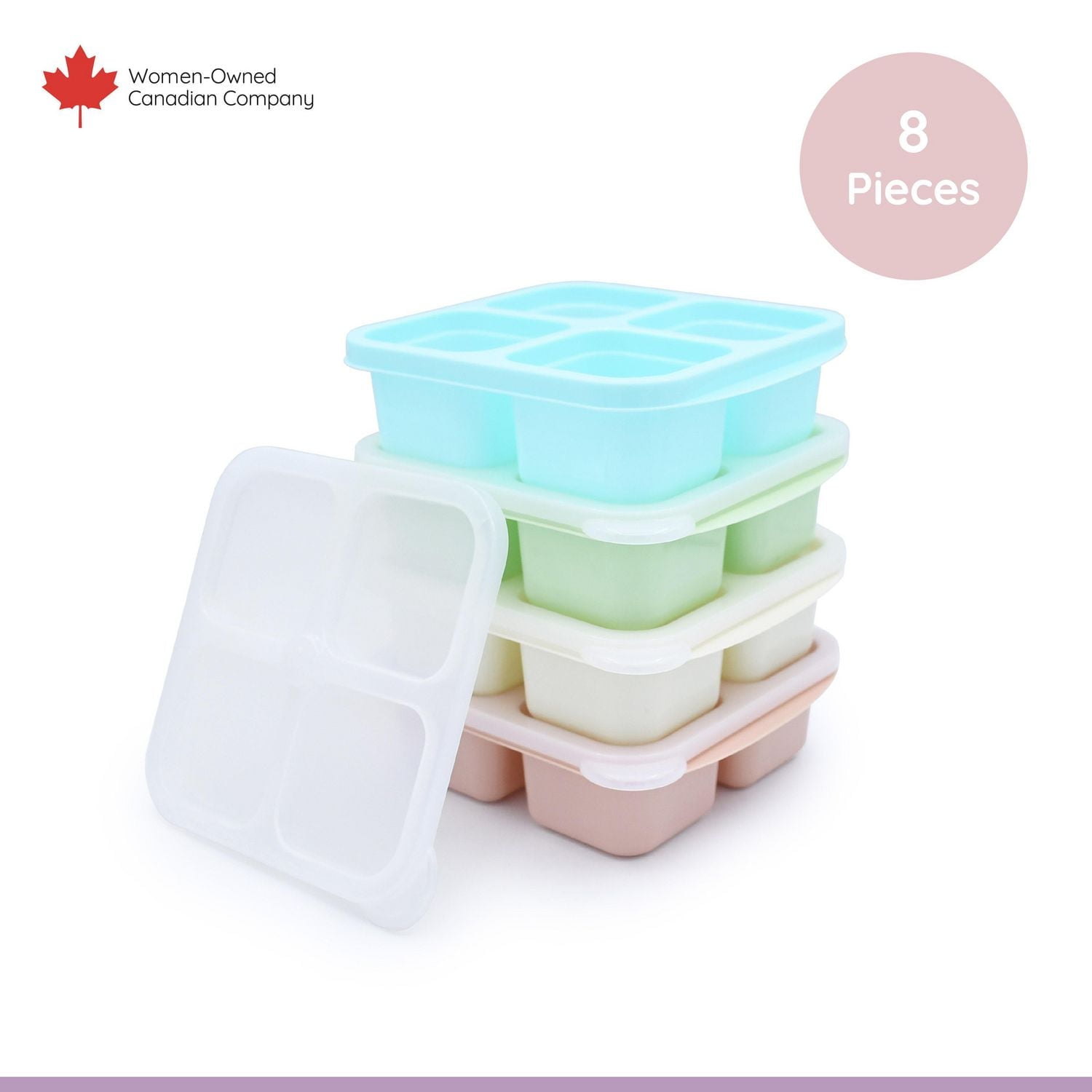 4-Compartment Meal Prep Containers - 4 Pack, Containers