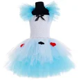thumbnail image 4 of Vestido de tutú de princesa Alicia para fiesta de cumpleaños de niñas pequeñas, vestidos de tul, disfraz de mucama del País de las Maravillas, disfraz de Halloween para niños, ropa, 4 of 5