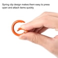 thumbnail image 4 of Uxcell Round Spring O Rings, 27mm/ 1.06" Trigger Buckle Snap, Carbon Steel Orange, 12 Pack, 4 of 5