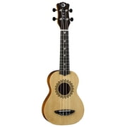 Luna 4-String Mahogany Body Uke Vintage Spruce Soprano- Satin Natural (UKE VSS)