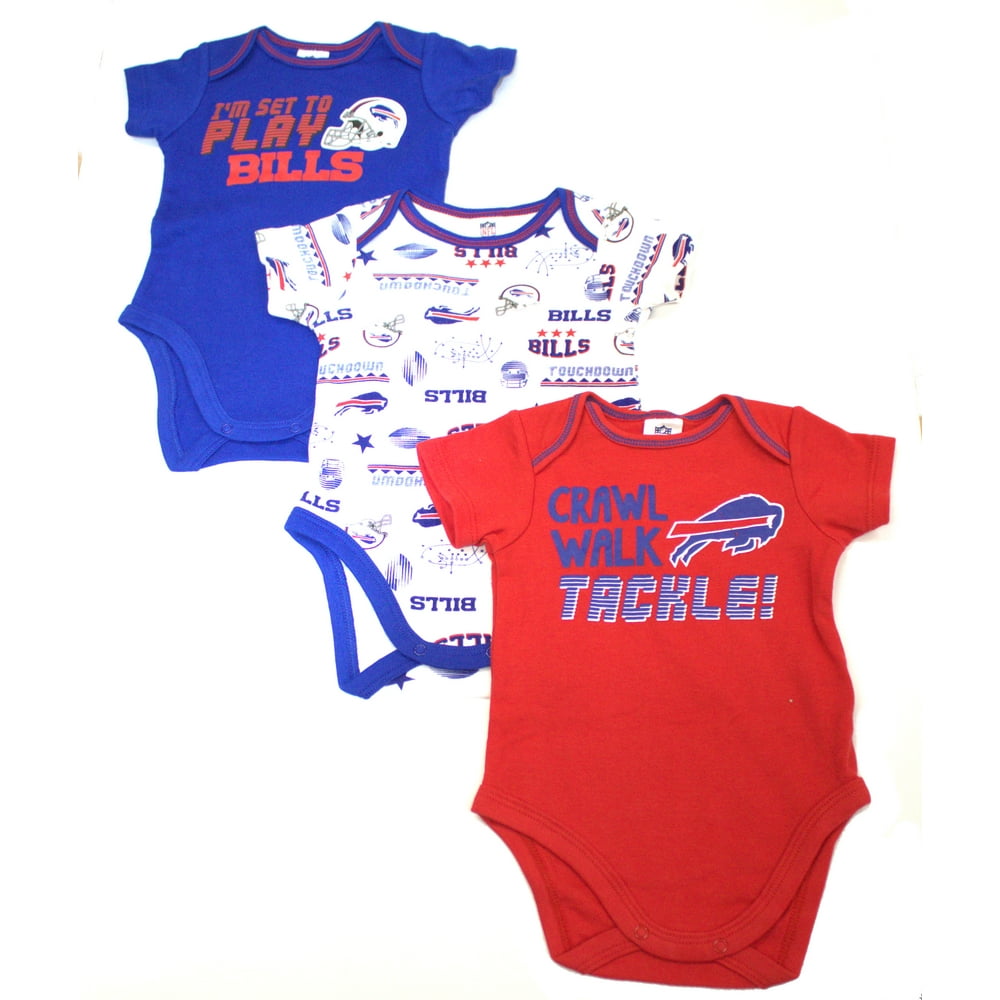 NFL - NFL Buffalo Bills Baby Short Sleeve Bodysuits, 3pk - Walmart.com ...