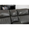 thumbnail image 6 of Paleremo Faux Leather Sectional with LED USB Speaker Wireless Charger in Gray, 6 of 14