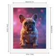 thumbnail image 2 of Paint By Numbers Kit for Adults Beginner - DIY French Bulldog Colorful Background Canvas Painting Kits for Adults, Frameless Paint By Number for Adults for Home Wall Decor 16x20 Inch, 2 of 7
