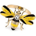 thumbnail image 3 of Set of 20 Bee Napkin Buckle Napkin Ring Alloy Insect Diamond Buckle Paper Towels Napkin Holder,20 x Bee Napkin Buckle,yellow, 3 of 9