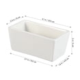 thumbnail image 3 of Shisuyan 2 Pcs Ceramic Sugar Bowls Flat Bottom Rectangular Sugar Jars Containers for Cafe Home Kitchen, 3 of 9