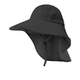 thumbnail image 2 of Outdoor UPF50+ Mesh Sun Hat Wide Brim Fishing Hat with Neck Flap Sun Hat for Men Women,One Size, 2 of 7
