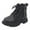 Black, variant on Krdevn Girls Boots - Boys and Girls Mesh Lace Shoes Mesh Lace Boots Non Breathable Boots -Toddler Boots,Cowgirl Boots,Color:Black,Size:7