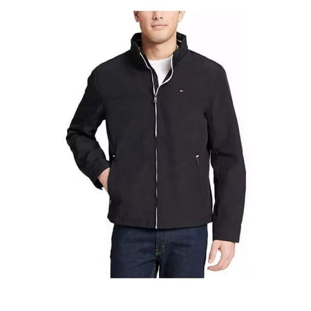 Tommy Hilfiger Men s Taslan Nylon Windbreaker Jacket Black Medium