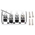 thumbnail image 4 of Chrome Selle Réglage de la Hauteur Installation Pratique 4 Cordes Musicales Réglables pour Instruments Partie Double Verrouillage Style Simple Pont de Guitare, 4 of 9