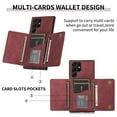 thumbnail image 2 of Nalacover for Samsung Galaxy S22 Ultra Wallet Case with Credit Card Holder Slots Magnetic Closure Kickstand Purse Premium PU Leather+ TPU Shockproof Case for Samsung Galaxy S22 Ultra - Winered, 2 of 6
