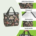 thumbnail image 4 of Garden Tool Bag,Pioneer Flower Floral Print Pattern Garden Tool Organizer,Garden Gifts,Waterproof Multi-Pocket Garden Tool Storage 11.8x5.5x11.4 Inch(Tools NOT Included), 4 of 6