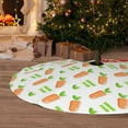 thumbnail image 6 of Sikiie Vegan Fruit Carrot 30-48 inches {designName} Print Christmas Tree Skirt Snowman Xmas Tree Skirt with Edge Christmas Decorations for Holiday Party36", 6 of 7