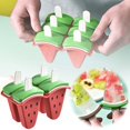 thumbnail image 4 of Ensemble de Popsicle Melon D\'eau Outlook 4 Fabricant de Popsicle Melon D\'eau Réutilisable Matériel de Popsicle Fait Maison et Lave-Vaisselle, 4 of 8