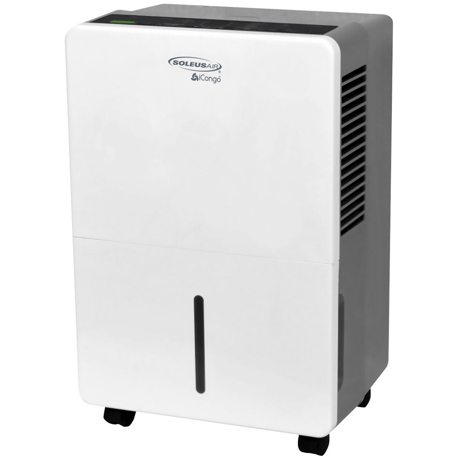 SoleusAir 70-Pint Portable Dehumidifier in White/Gray