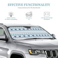 thumbnail image 3 of PUREYAH Foldable Front Windshield Sun Shade, Winter Snowflake Blue Style Universal Automotive Sun Visor for Car Windshield for Truck Vehicle Suv Small Size, 3 of 7