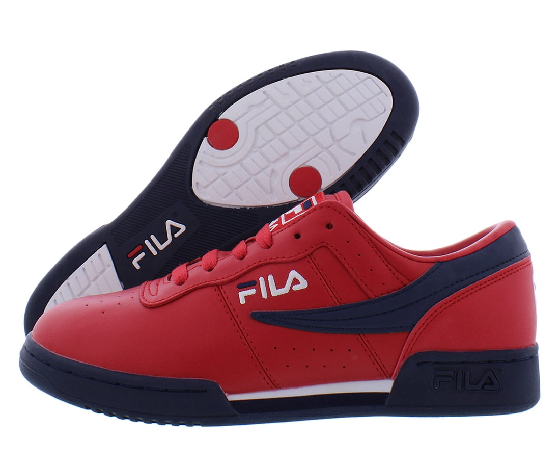 FILA Men\'s F-13V LEA/SYN  shoes  Red size 11 Fila F-13v Lea/Syn Mens Shoes Size 11.5, Color: Red/Navy  main image 4