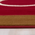 thumbnail image 7 of Allstar Red Area Rug. Contemporary. Abstract. Traditional. Formal. Shapes. Spirals. Circles (5' 2" x 7' 1"), 7 of 7