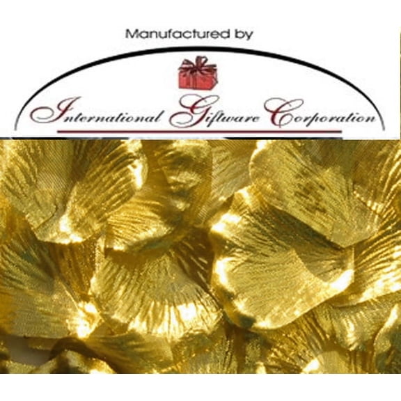 Gold - 100 Silk Rose Petals Wedding Favors - Solid Colors - Wedding Reception and Party Supplies