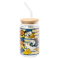 thumbnail image 1 of Vaso de cristal plateado con diseño de Mickey Donald Duck Buffalo Disney, 1 of 5