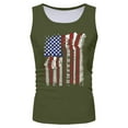 thumbnail image 2 of Caqnni Independence Day Tank Tops for Men American Flag Print Patriotic Blouse Summer Sleeveless Crewneck Vest Plus Size Loose Fit Beach Tanks Top (AG,3XL), 2 of 4
