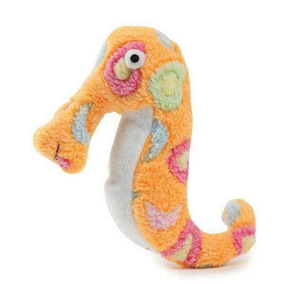Sea Charmers Dog Toys Ocean Creature Squeak Toy Seahorse Fish Stingray Sets Too (Peach Sea Horse)