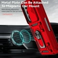 thumbnail image 5 of for Samsung Galaxy Z Fold 5 Rugged Phone Case with Sliding Camera Cover, Kickstand TPU Bumper Drop Proof Durable Military Grade Protective Case for Samsung Galaxy Z Fold 5, Red, 5 of 11