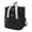 Black, variant on Hyasfey Insulated Lunch Bag Double Deck Reusable Picnic Bag with Pocket for Phones Wallets Thickened Lining Leakproof Expandable Tote Cooler Bag for Hot And Cold Use