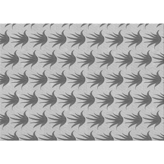 Ahgly Company Machine Washable Indoor Rectangle Transitional Gray Area Rugs, 5' x 8'