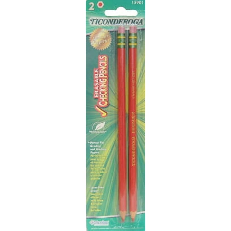 Ticonderoga Pre-Sharpened Erasable Checking Pencils - HB Lead - Blue Lead - 72 / Carton Ticonderoga Pre-Sharpened Erasable Checking Pencils - HB Lead - Blue Lead - 72 / Carton