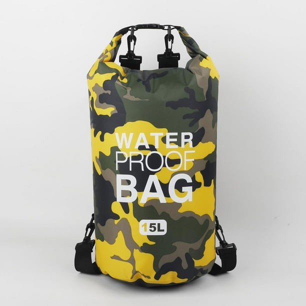 Bolsa Seca Flotante DYNWAVEMX Impermeable con Tapa Enrollable Mochila 15L