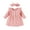 Pink, variant on Gubotare New Years Dress Girls Ruffle Trim Dress Print and Solid Color A-line Swing Flared Belted Casual Party Dress with Zipper,Pink 1-3 Months