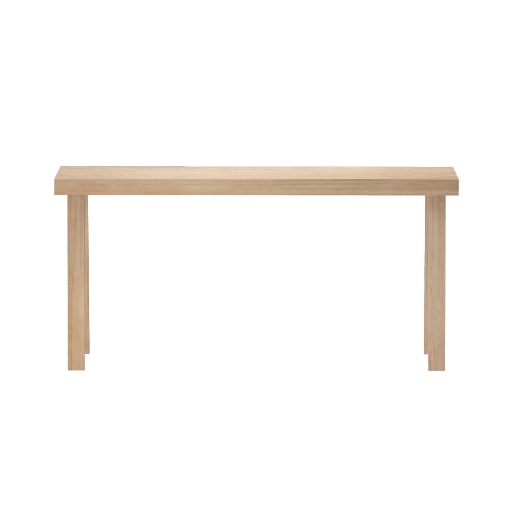 Plank+Beam Solid Wood 66" Console Table, Classic Entryway Table, Narrow Foyer Table