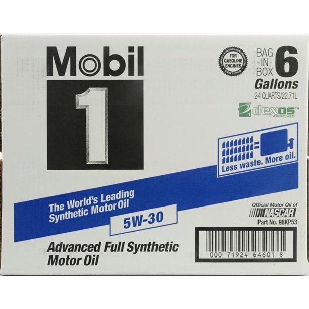 Eco Box Mobil 1 5W30 offer valid for in store oil change only