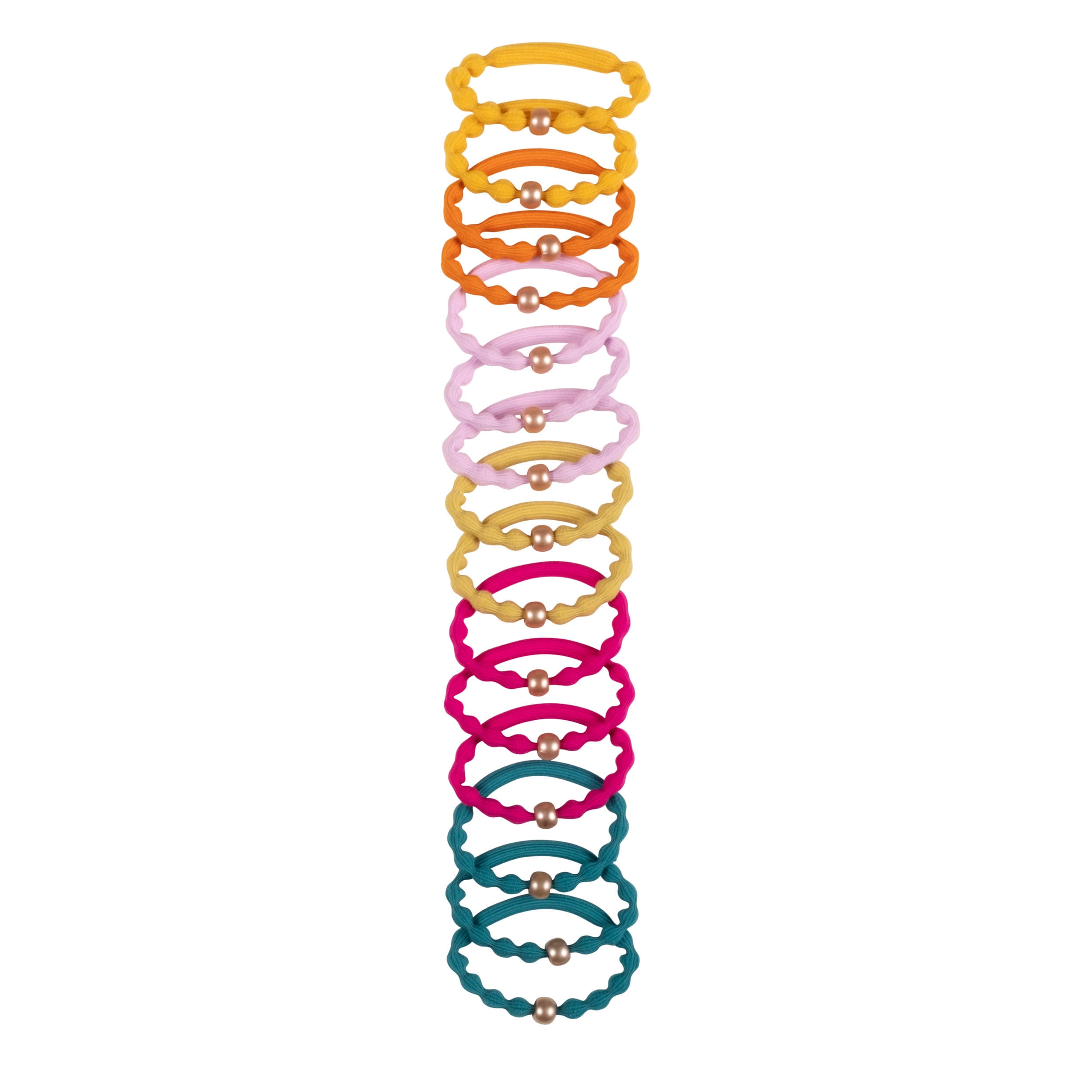 Goody Tru x Maeberry Forever Hair Elastics, Gentle & Secure Grip, All Hair Types, Multicolor, 15 Ct